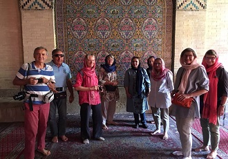 Flüchtige Reise in den Iran - die rose Moschee